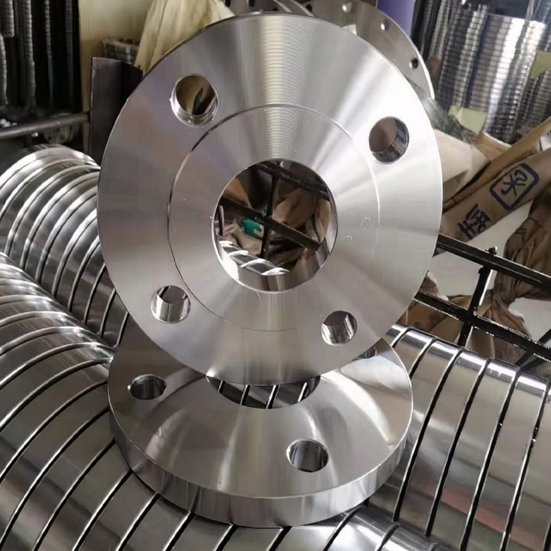 Plate flat weld flange