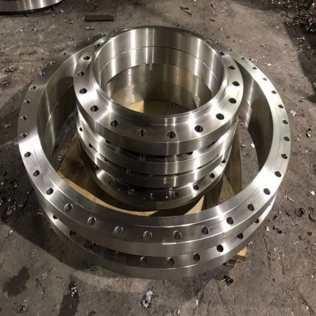 Stainless steel flat weld flange